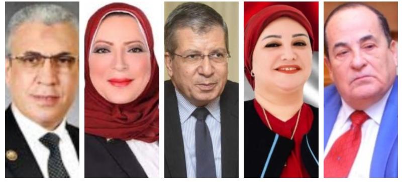النواب عبد الفضيل وسولافوإحسان وقيادات وزارة التضامن الاجتماعى
