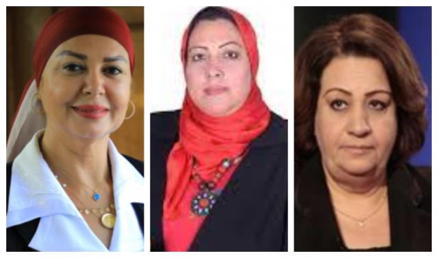 المستشارة تهاني الجبالي والدكتورة سامية أبو النصر والدكتورة أمل سلامة