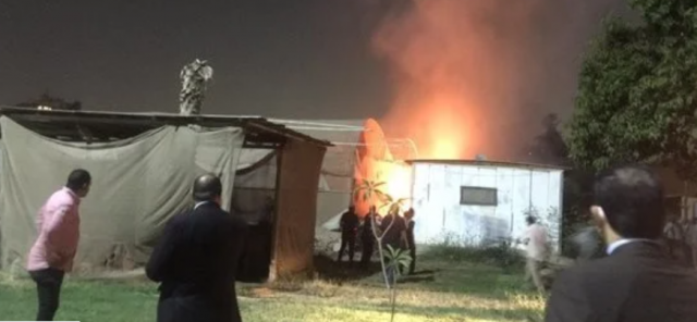 حريق وزارة الزراعة