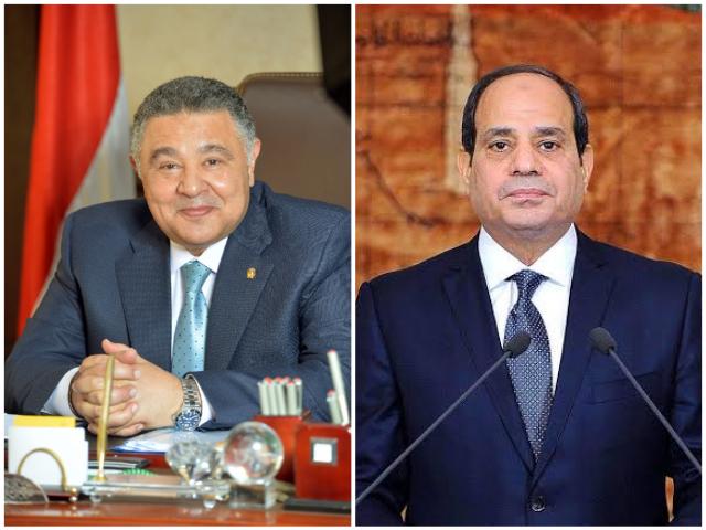 الرئيس السيسى و محافظ البحر الاحمر 