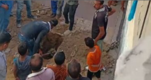 انهيار عقار بالإسكندرية