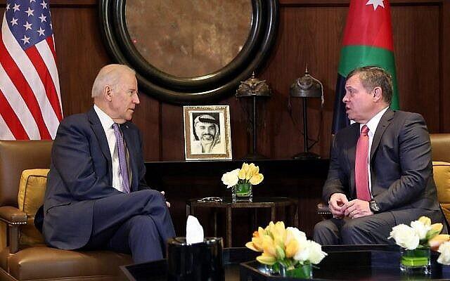 بايدن والملك عبدالله 
