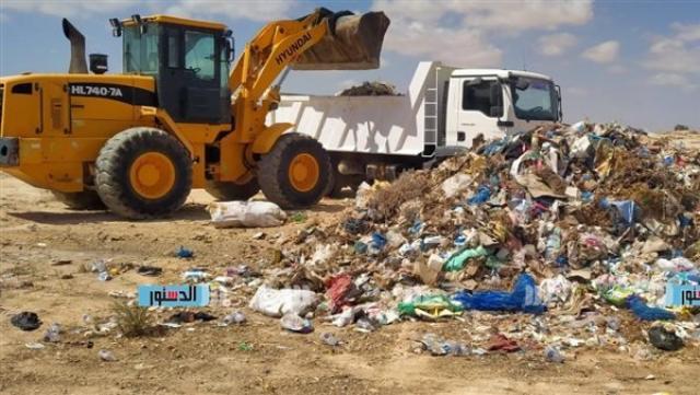 ازالة القمامة من شوارع وميادين مطروح