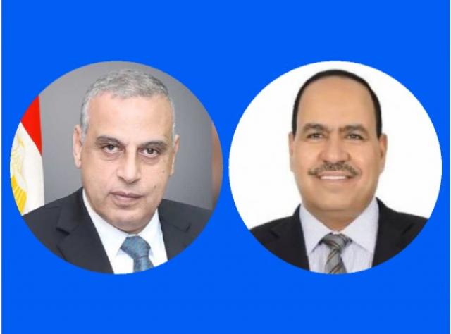 النائب أحمد قورة واللواء طارق الفقى محافظ سوهاج