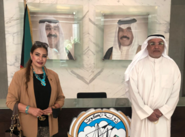 النائبة غادة عجمي والمستشار أسامة العبيد