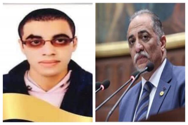  الدكتور عبد الهادى القصبى والطالب عصام محمد