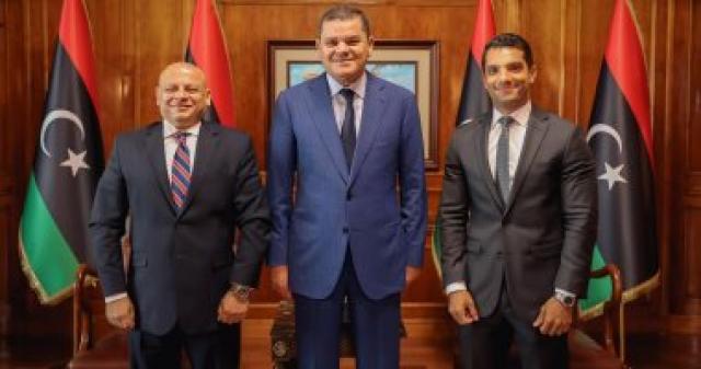 الدبيبة يستقبل القائم بالأعمال المصرى السفير تامر مصطفى