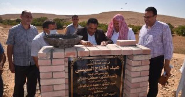 محافظ مطروح يضع حجر اساس سد وادى اسماعيل