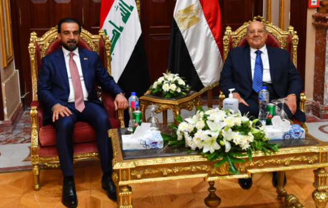 المستشار عبد الوهاب  عبد الرازق  يستقبل السيد محمد الحلبوسي
