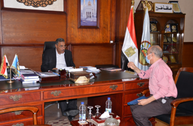 لقاء اللواء خالد شعيب محافظ مطروح