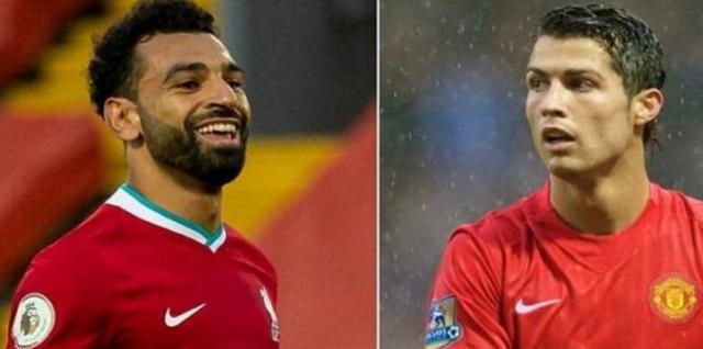 محمد صلاح ورونالدو 