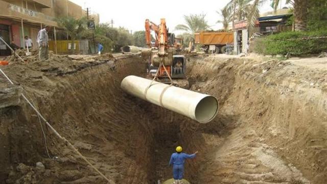 خطوط الصرف الصحي 