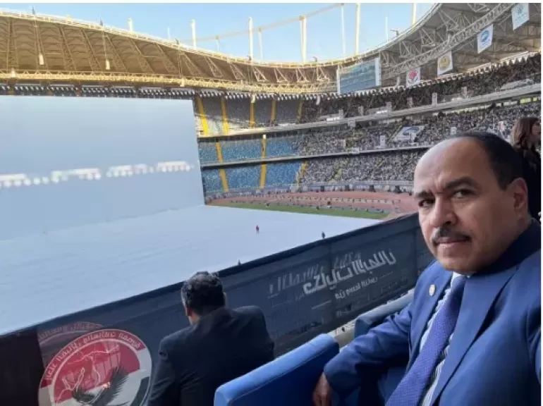 النائب أحمد قورة خلال مشاركتة بالاحتفالية 