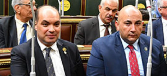 النائب علاء حمدي قريطم والنائب محمد عبادة