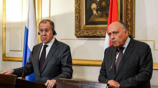 مؤتمر سابق بين شكرى ولافروف