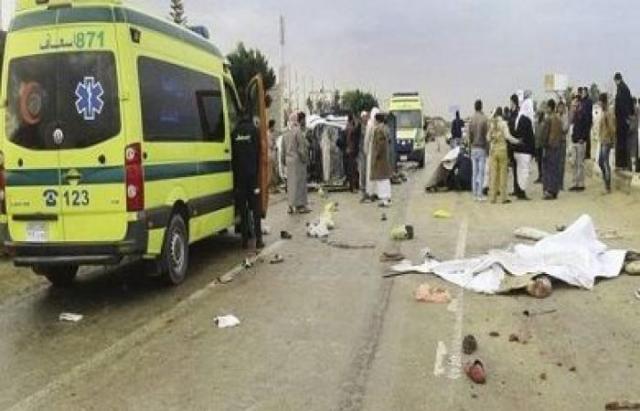 حادث انقلاب سيارة 