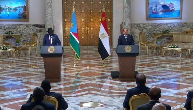 الرئيسان السيسي وسلفاكير