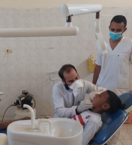 القوافل الطبية التابعة لمبادرة حياة كريمة