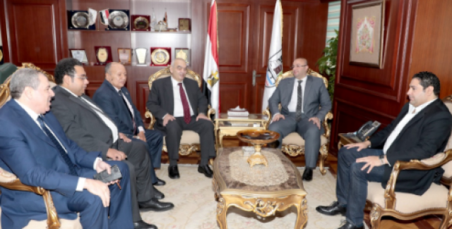 جانب من لقاء محافظ بني سويف ورئيس هيئة قضايا الدولة