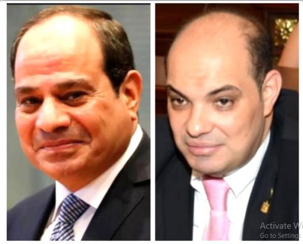 الرئيس السيسى والنائب علاء قريطم
