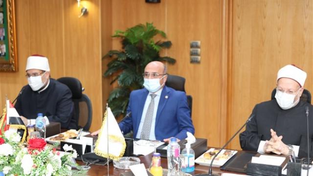 اجتماع بين وزيري العدل والأوقاف والمفتي 