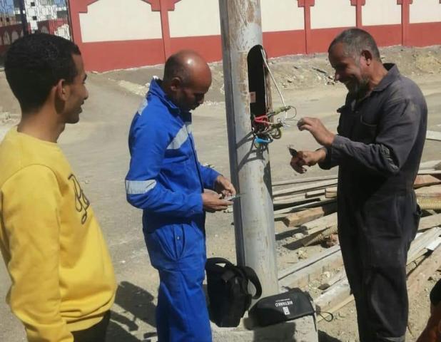 تكثيف صيانة أعمدة الإنارة