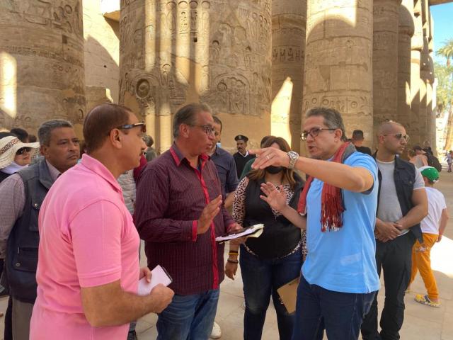 التجهيزات النهائية لفعالية «الأقصر.. طريق الكباش»