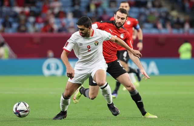 مبااة المنتخب المصرى والاردنى
