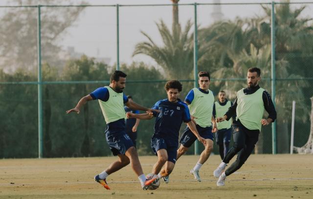 الفريق الأول لكرة القدم بالنادي الإسماعيلي في معسكره المحلى 