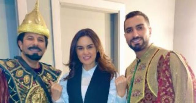 رشا مهدى ومحمد الشرنوبى وإياد نصار