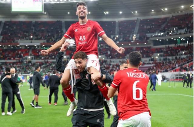 فرحة لاعبى الاهلى