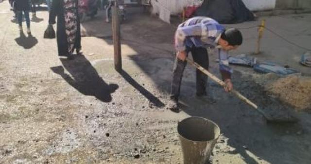 وضع الحواجز الحديدية