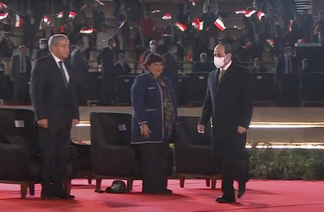 الرئيس السيسي يصل مقر الاحتفالية