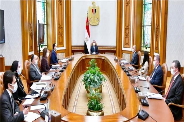 السيسى خلال الاجتماع 