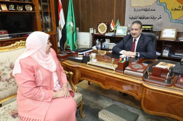 محافظ المنوفية ووكيل وزارة التربية والتعليم