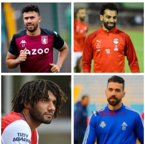 محمد صلاح  ومحمود حسن تريزيجيه ومحمد الننى وعبد الله السعيد.