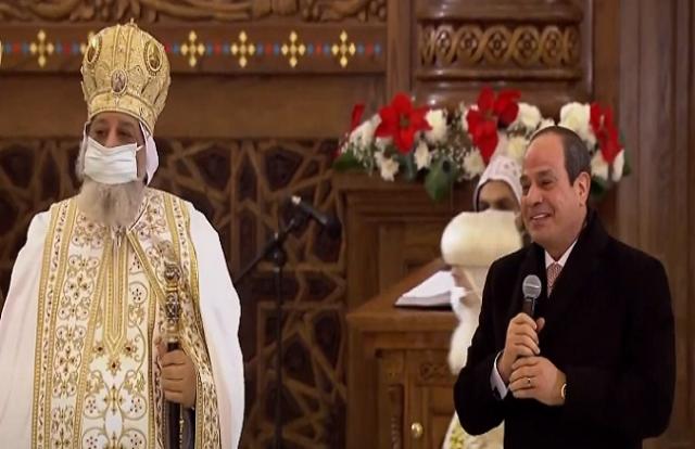 الرئيس السيسي والبابا تواضروس