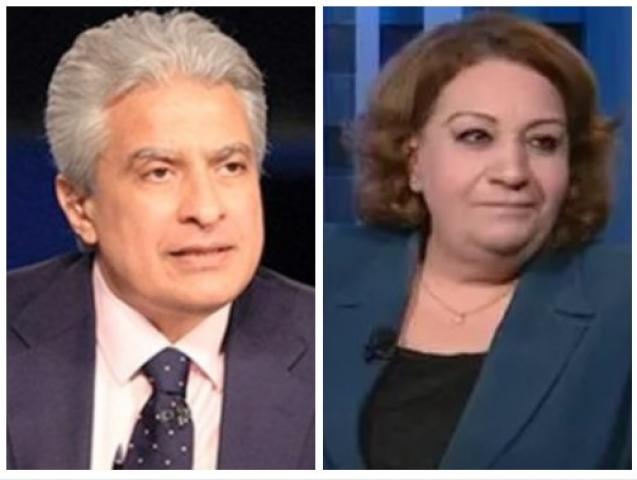 المستشار تهانى الجبالى والاعلامى وائل الابراشى