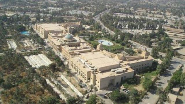 المنطقة الخضراء المحصنة وسط بغداد،