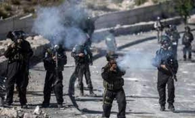  مواجهات بين الفلسطينيين والاحتلال 