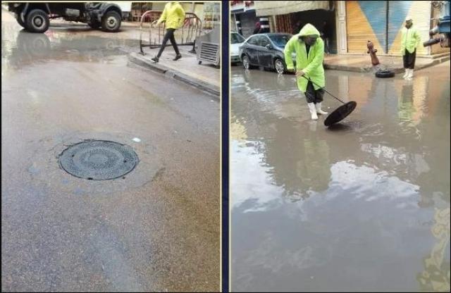 جانب من رفع المياة