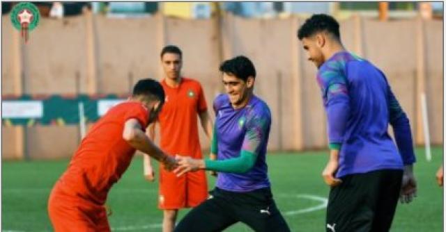 جانب من تدريبات منتخب المغرب