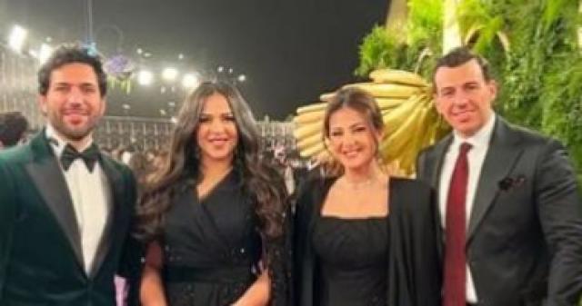 دنيا سمير غانم و رامى رضوان وايمي سمير غانم وحسن الرداد