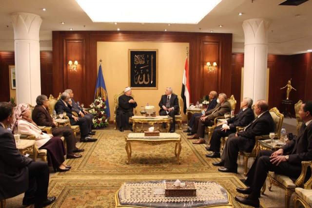 مفتي الجمهورية يهنيء رئيس المحكمة الدستورية بالمنصب الجديد