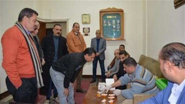 اجراء تحليل المخدرات للعاملين بالدقهلية