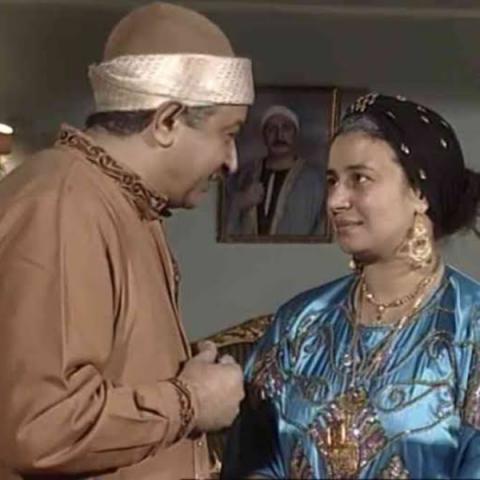 مشهد من مسلسل لن أعيش في جلباب أبي