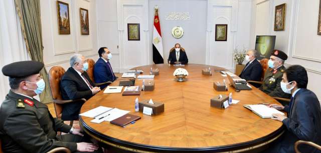 الرئيس السيسي خلال الاجتماع