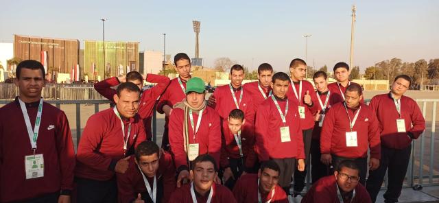 مشاركة أبناء مصر من دور الرعاية وذوى الاعاقة لدعم المنتخب الوطني  