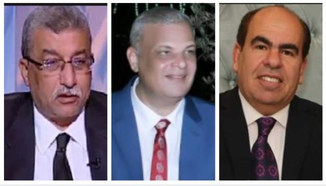 الدكتور ياسر الهضيبى  وصالح شلبى ومحمود نفادى