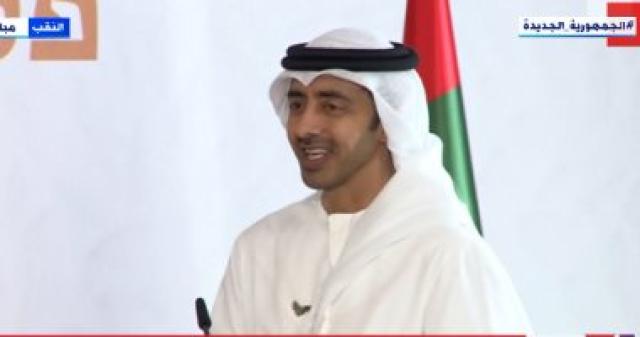 وزير الخارجية الإماراتي